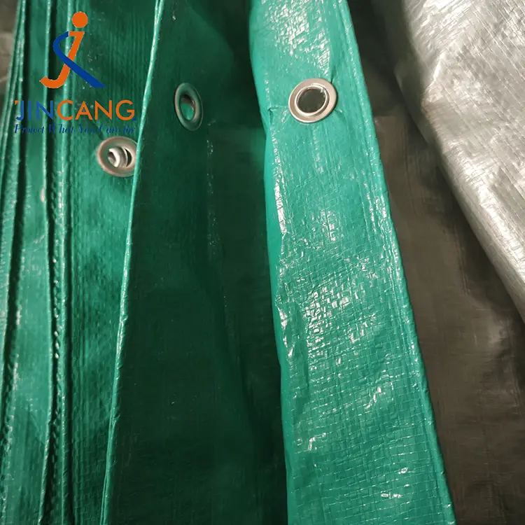120gsm tarpaulin perak hijau