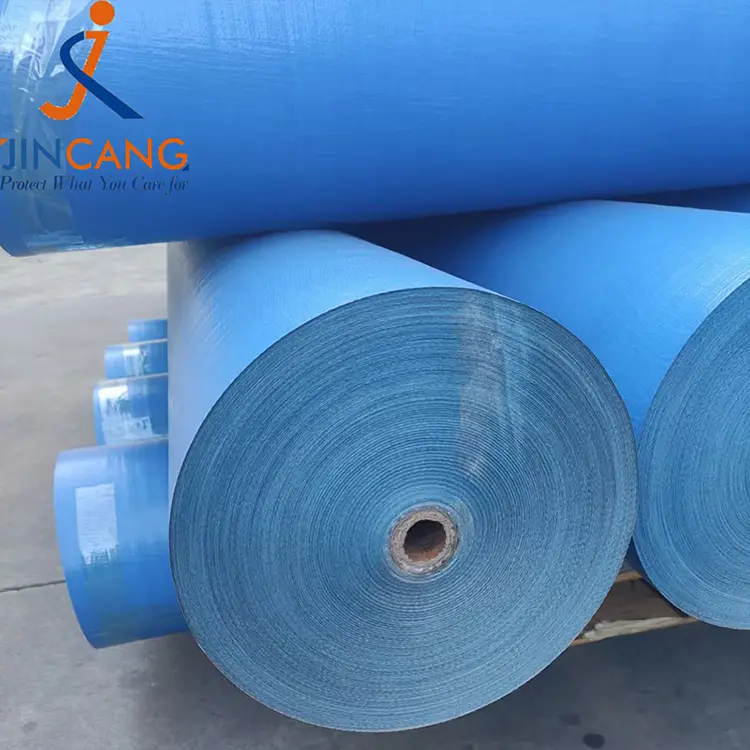 160g biru pe tarpaulin roll