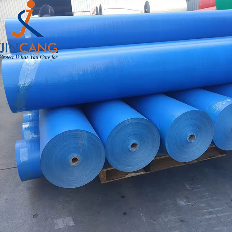 160g biru pe tarpaulin roll