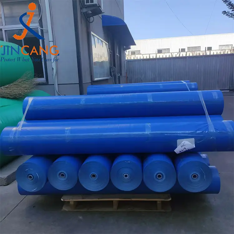 160g biru pe tarpaulin roll
