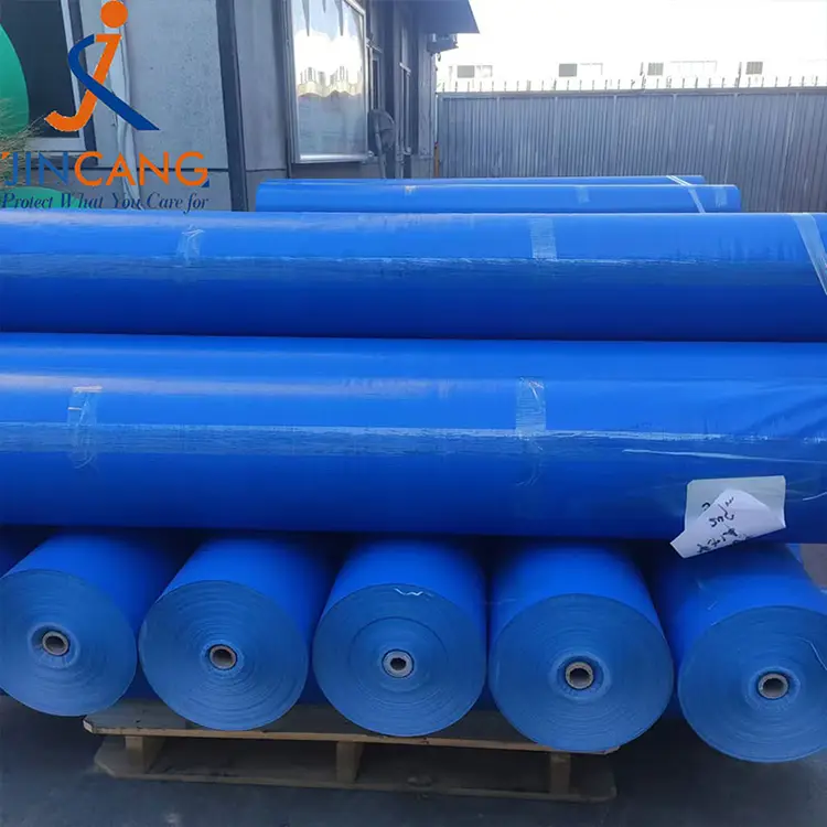 160g biru pe tarpaulin roll