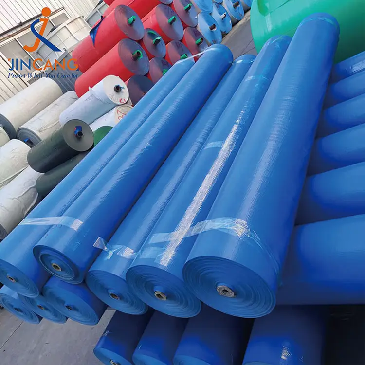 160g biru pe tarpaulin roll