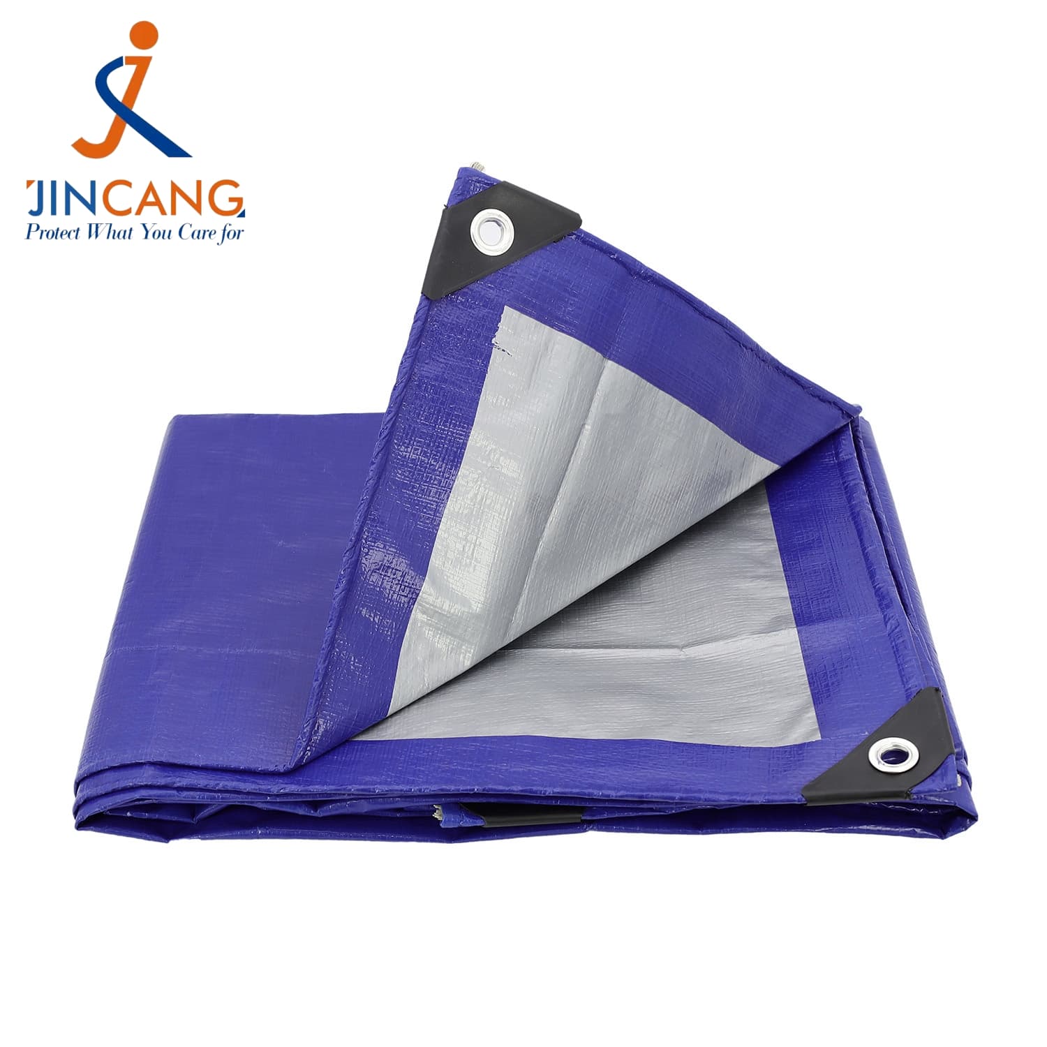 180g tarpaulin perak biru gelap