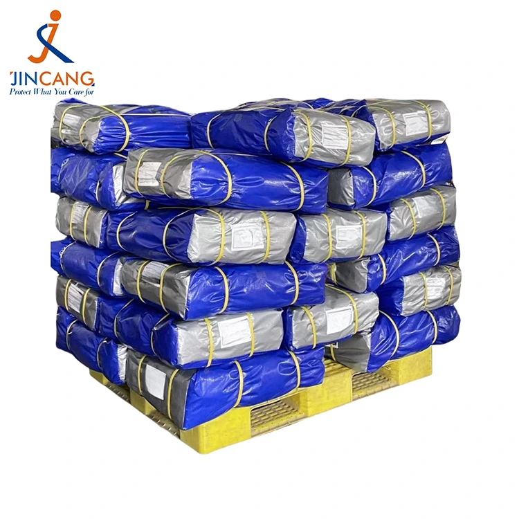180g tarpaulin perak biru gelap