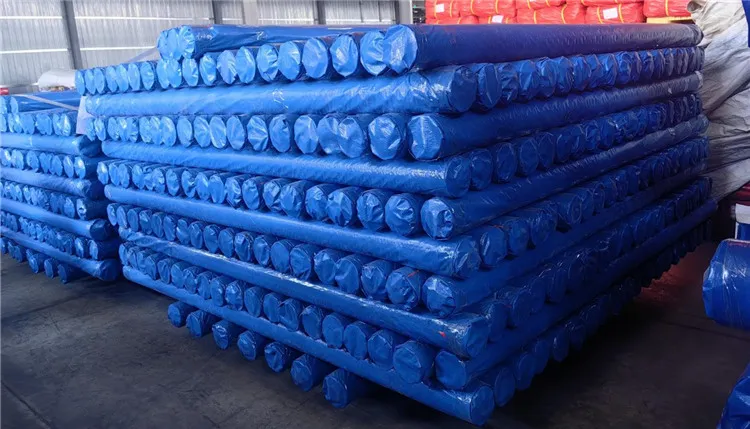 Blue PE Tarpaulin Roll adalah untuk perlindungan tahan lama.
