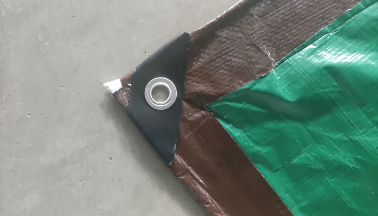 8'x10 '110gsm Tarpaulin Pe Green Pe untuk Perlindungan Perlindungan